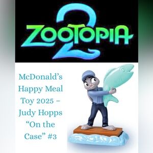 Disney’s Zootopia 2 McDonald’s Happy Meal Toy 2025 – Judy Hopps “On the Case” #3